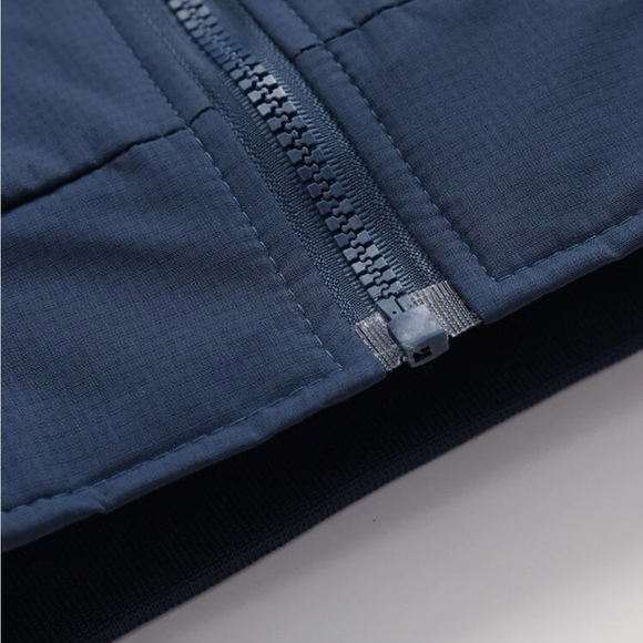 Mens Navy Blue  Zipper Jacket - Picture 4 of 12